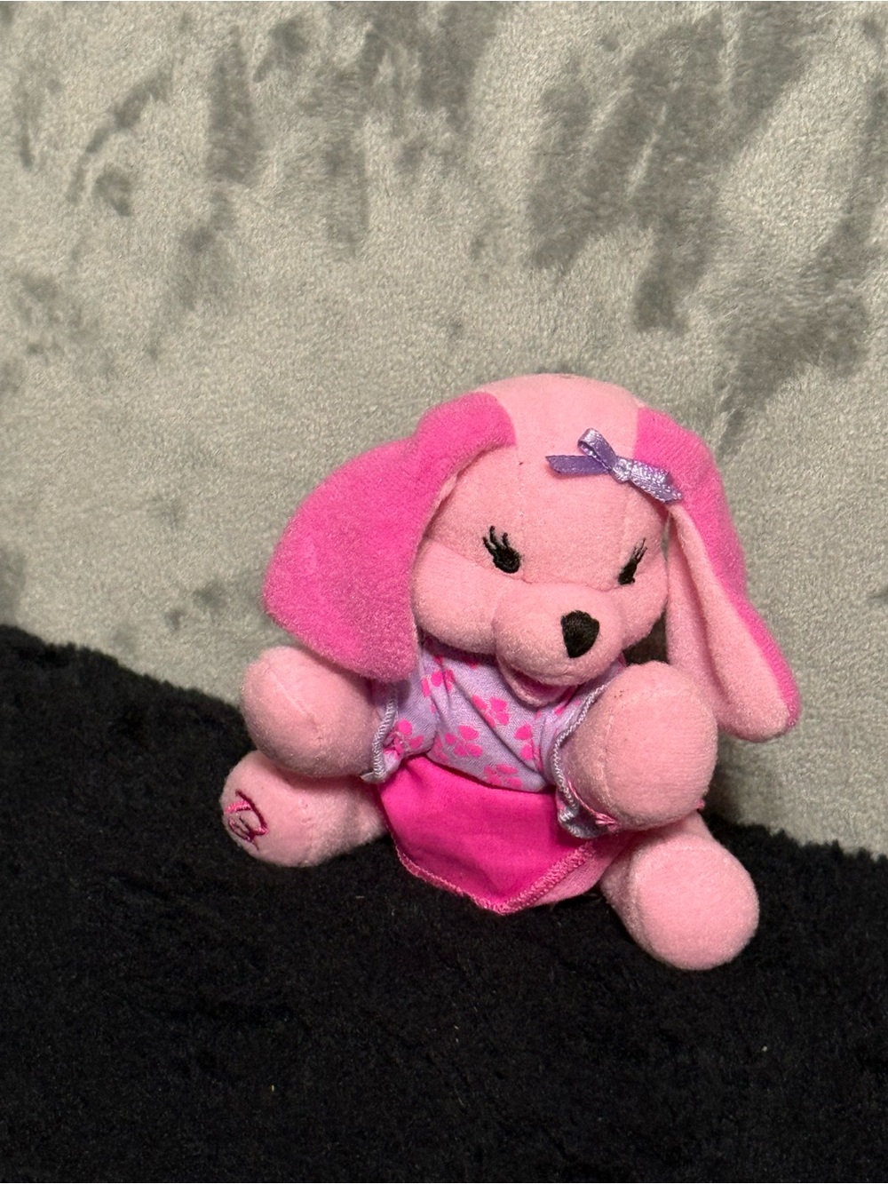 Barbie 2001 Vintage Pink Plush Puppy Dog Outfit Mattel Collectible
